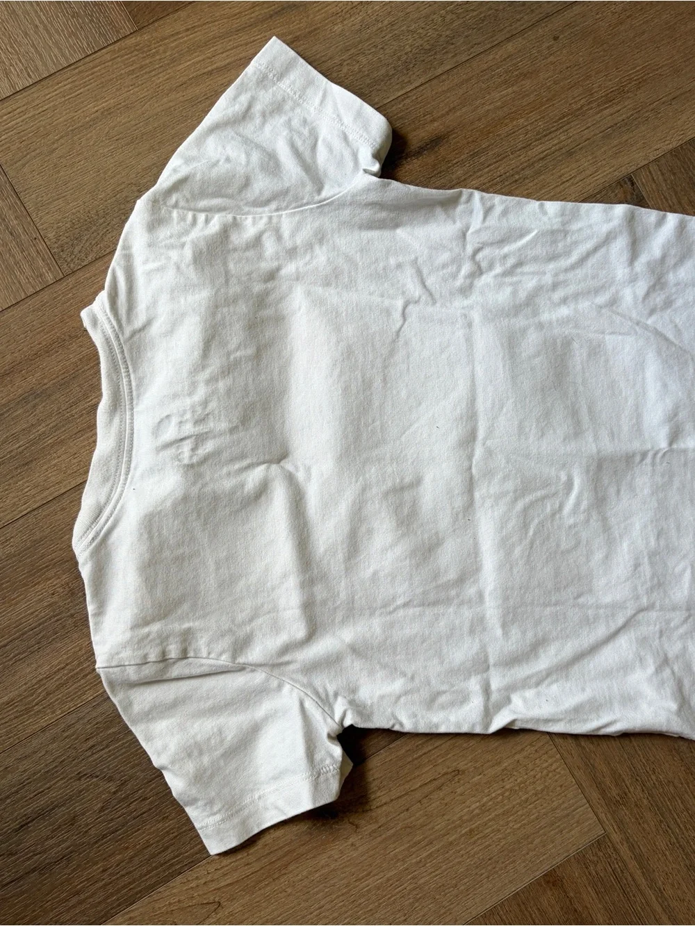 Nike White Tee with Orange Floral Graphic Size S